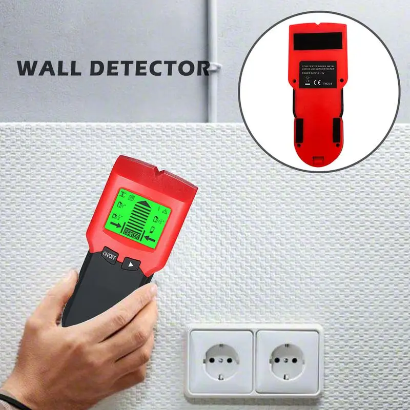 

TH231 LCD Wall Metal Detector Wooden Stud Center Cable Scanner Nail Finder with 3 Detecting Modes