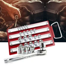 40 шт. лоток для гнезда 1/4 3/8 1/2 дюймов оснастки рельсы инструменты Органайзер стальной зажим для хранения привод рельсы лоток держатель настенный ключ