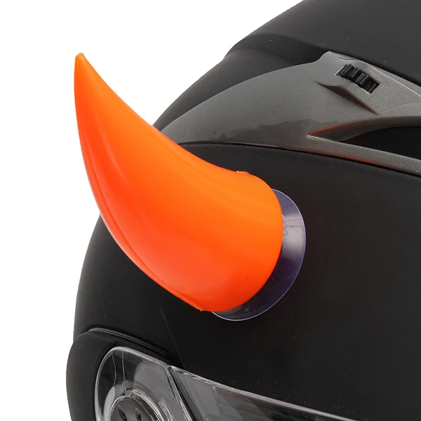 Многоцветный дьявольский рожок угол шлем с рожками с присоской мотоциклетный шлем головные уборы аксессуары присоски украшения рогов