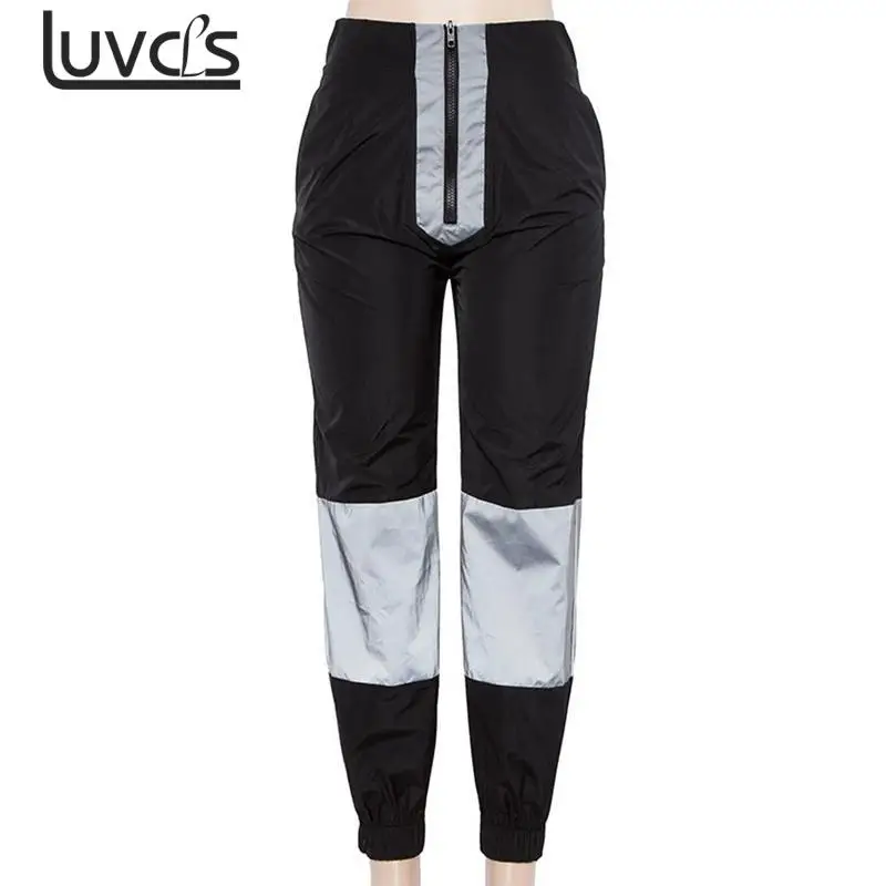 shiny joggers womens