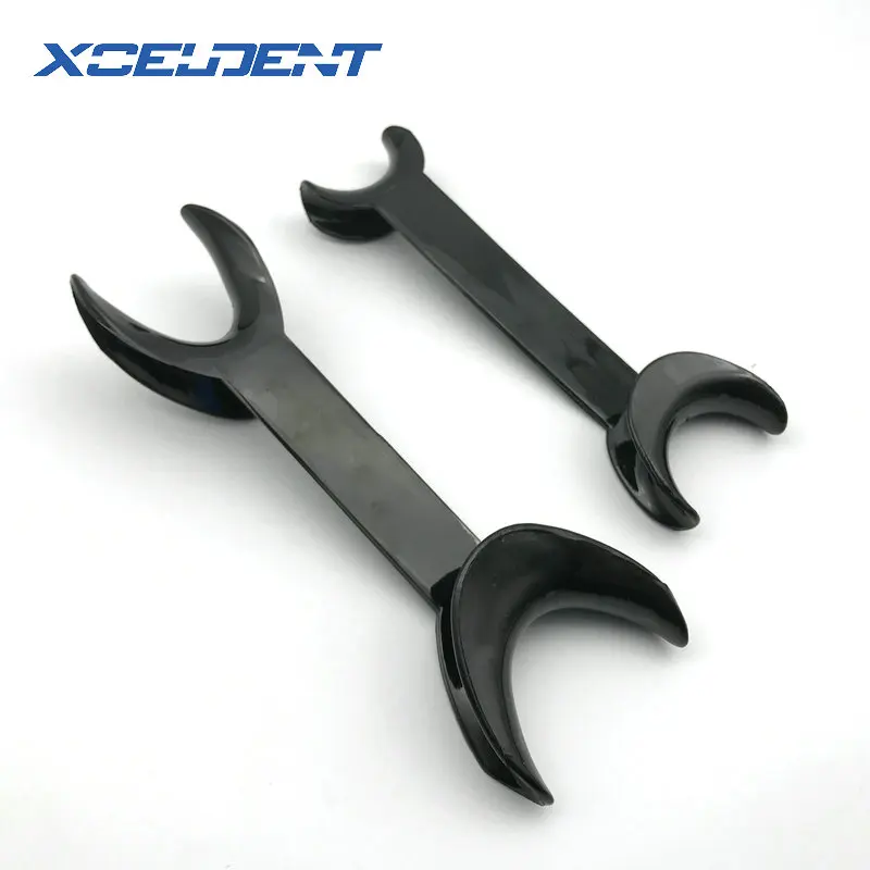 

1pc Dental Double-headed T-Shape Intraoral Cheek Lip Retractor Opener Black