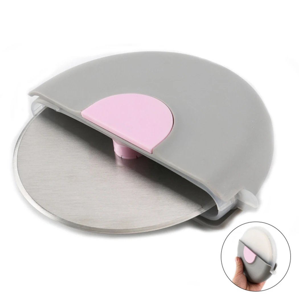 

Pizza Cutter Stainless Steel Round Cover Pizza Wheel Pastry Cutter for Kitchen