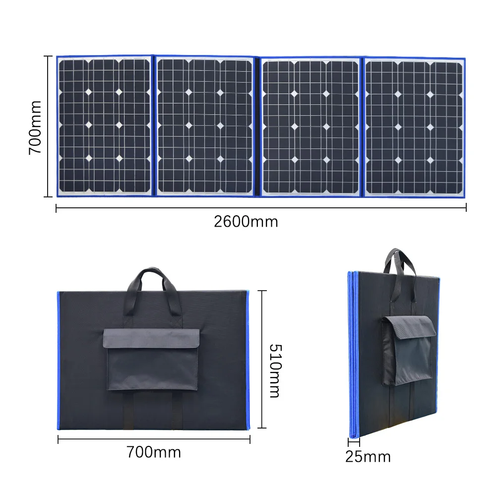 XINPUGUANG black solar panels 220W (55W x 4 Piece) 18V only China folding + 12/24V Solar controller charge battery motorhome XINPUGUANG black solar panels 220W (55W x 4 Piece) 18V only China folding + 12/24V Solar controller charge battery motorhome