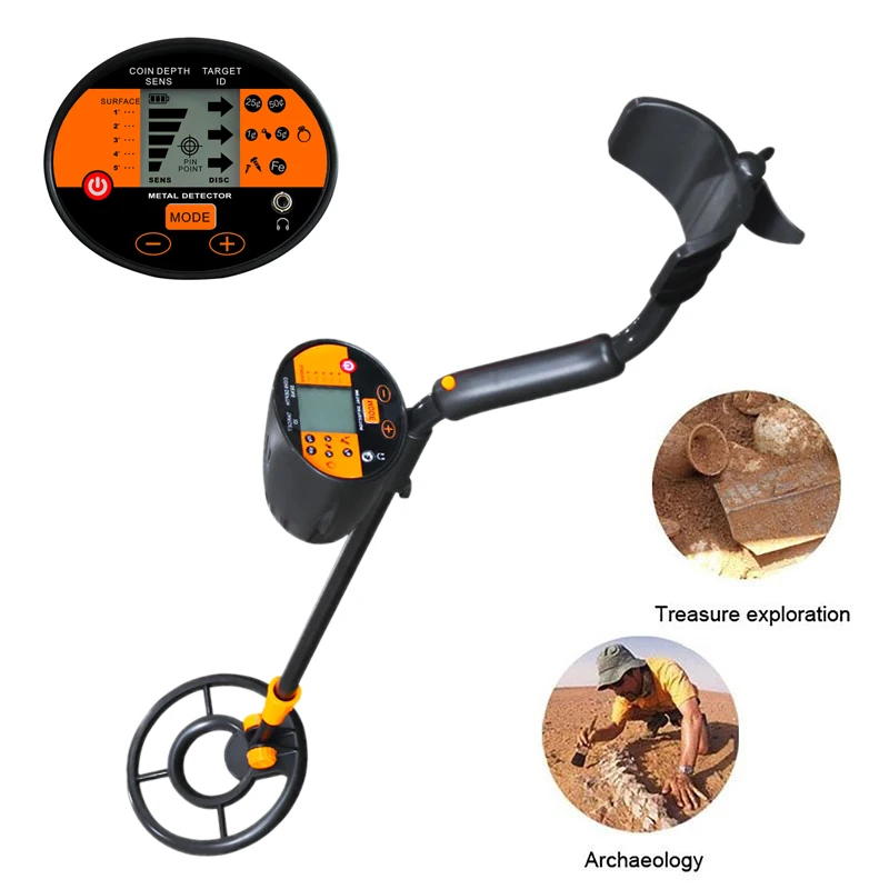 

MD3060 Underground Metal Detector Professional Gold Digger Finder Pinpointing Hunter Gold Seeker Silver Detector LCD Display