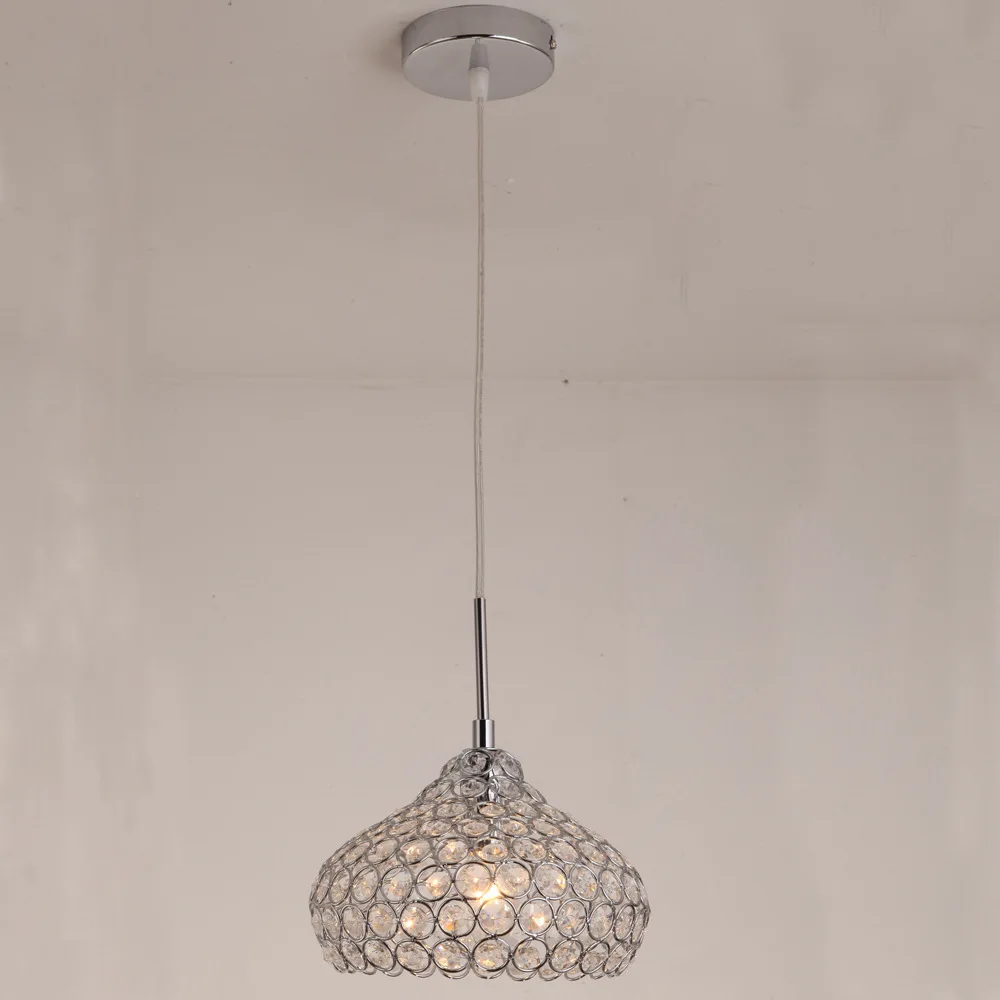 

Fashion Exquisite Crystal Pendant Lights Led Lamps Bedroom Crystal Pendant Lamps E14 Led Bulb Lustre Lighting Pendant Lamp