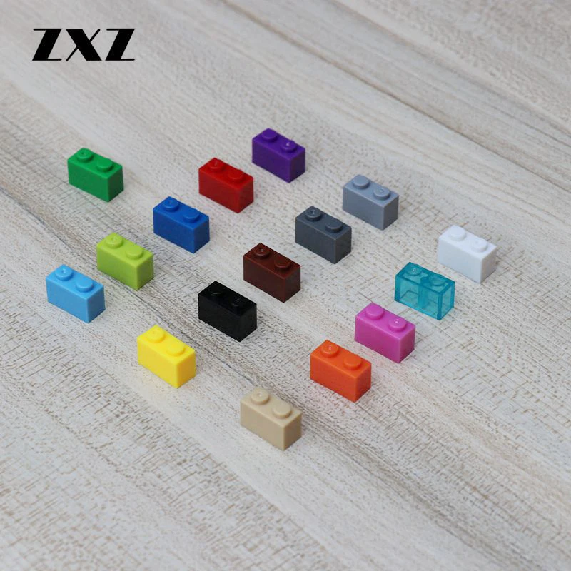 

1000PCS DIY Block Brick 1X2 MOC Building Blocks Parts Compatible with Legoes Bricks 3004 Blocks Creative Children Toys Gifts