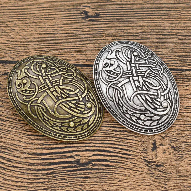Norse Nordic Viking Amulet Brooch Pin Shirt Lapel Charms Men's Jewelry Brooch Decorate Men
