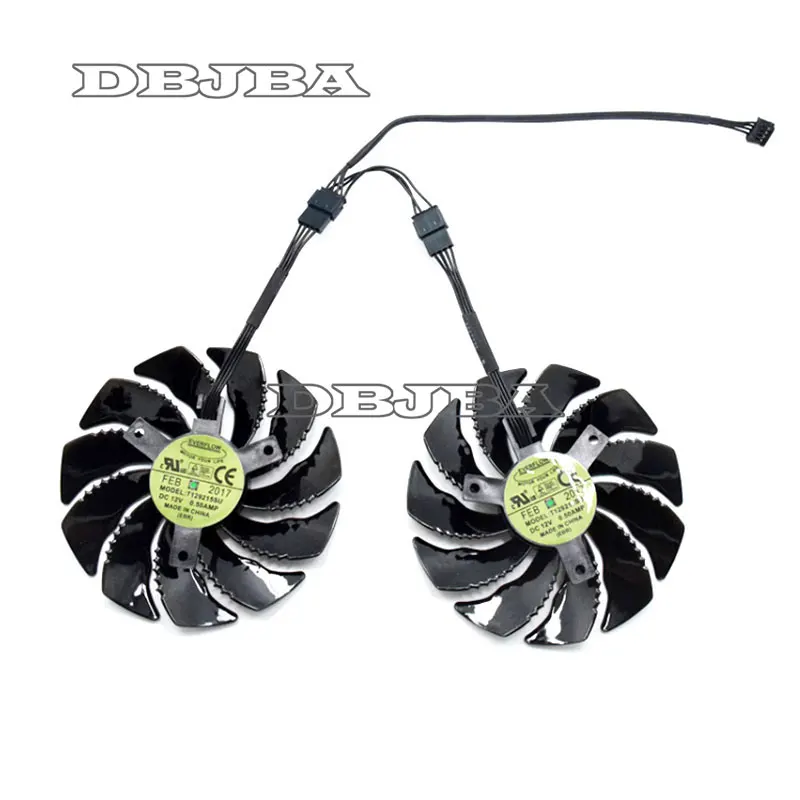 Кулер для видеокарты Gigabyte GeForce GTX 1050 Ti RX 480 470 570 580 1060 G1 1 пара | Компьютеры и офис