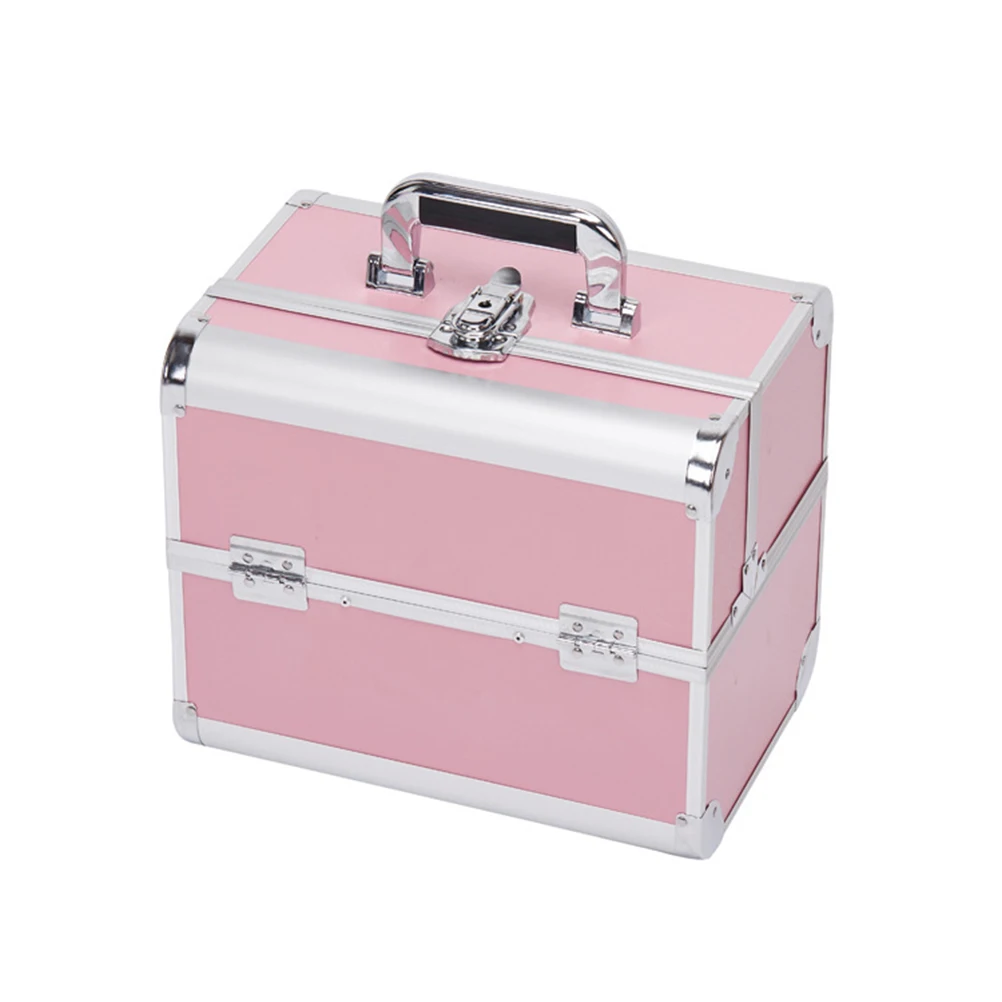 

Handheld PVC Cosmetics Box Case Multifunction Pouch Toiletry Organizer Makeup Bag Travel Cosmetic Case Holder (Random Color)