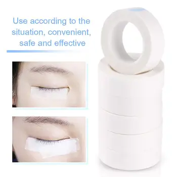 

12 Rolls Eyelash Isolation Tape Eyelash Lash Extension Supply Tool Non-woven Fabric Medical Tape for Salon (White)