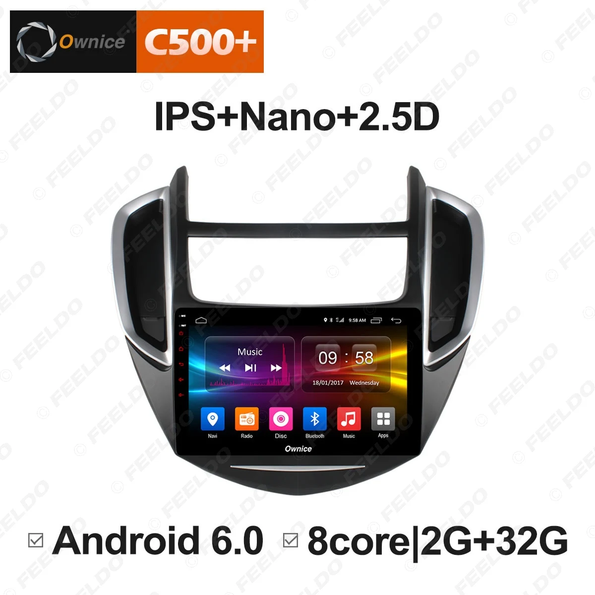 Excellent LEEWA 9" Android 8.1 8-Core/DDR3 2G/32G/Support 4G LTE Car Media Player With GPS/FM/AM RDS Radio For Chevrolet Trax 2014-2016 2