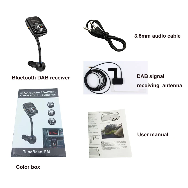 DAB radio receiver dab + адаптер автомобильный fm конвертер USB Антенна гарнитура