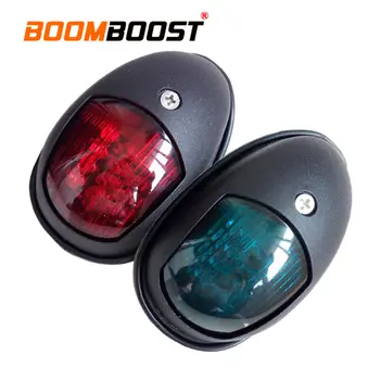 

1 Pair ABS Plastic Waterproof Red Green LED Light Universal 12V Navigation Light Signal Lamp For Yacht Boat Marine