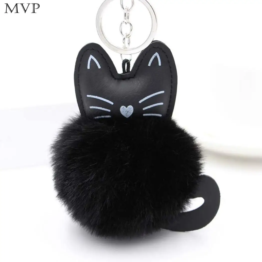 

Ball cm Decoration 3 Cat 5 Chain Bag Holder Accessory 1inch Keyring Pompom cm 8 Animal 3 9 Pendant Holder Key Cute