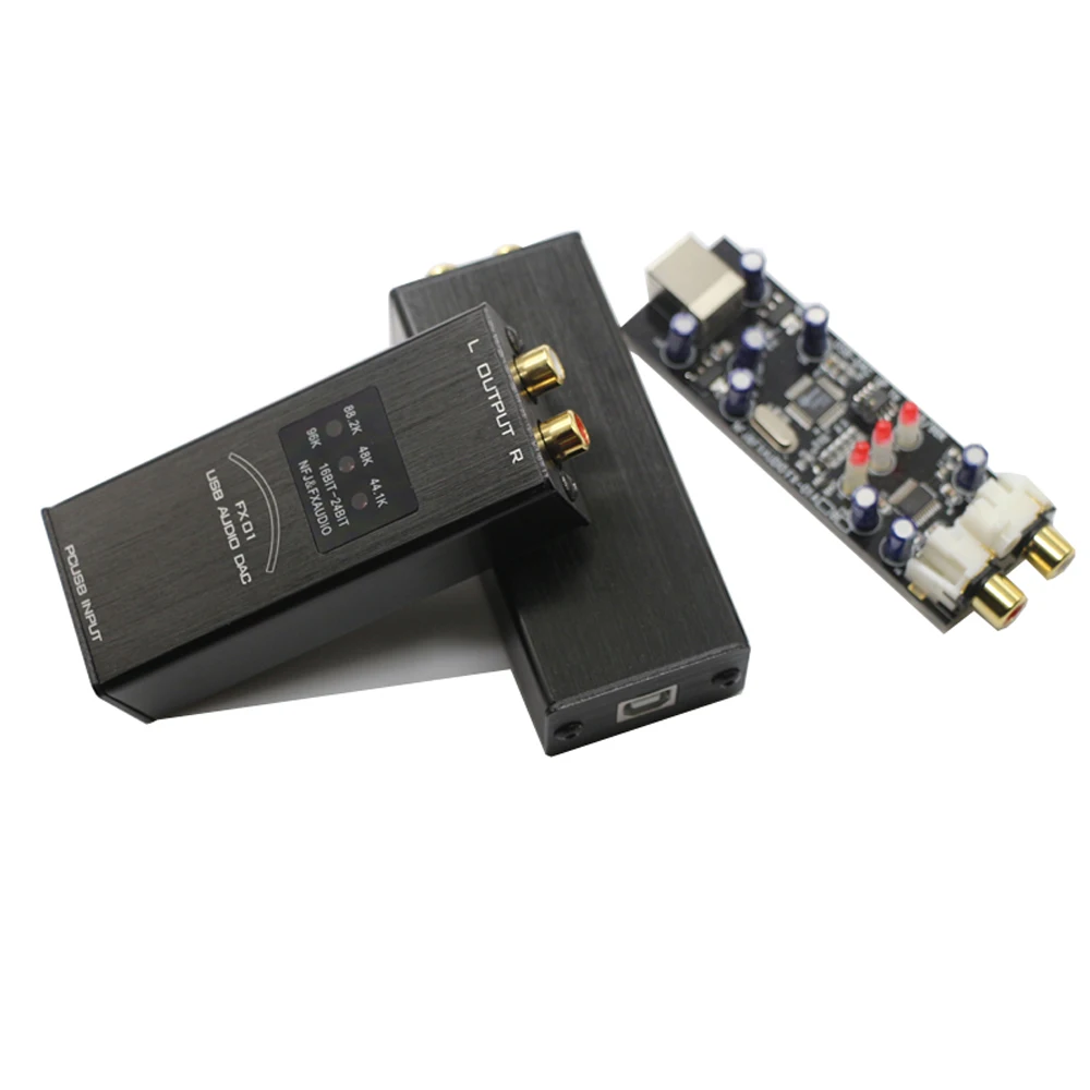 FX-Audio FX-01 USB DAC звуковая карта аудио декодер частота дискретизации дисплей SA9023 PCM5102 24 бит 96 к