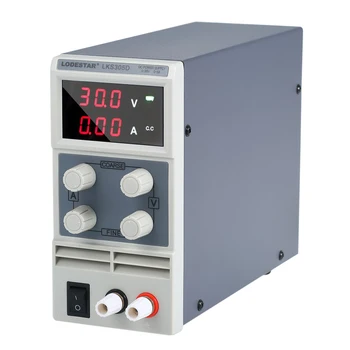

LODESTAR Switching For DC Power Supply 3 Digits Display LED 0-30V 0-10A High Precision Adjustable Mini Power Supply AC 110V/220V