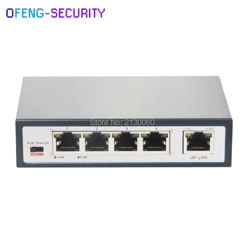 

5-Port 10/100M Long Distance Transmission PoE Switch 250M Total 65W 802.3af/at PoE Switch 4 * POE ports + 1 * RJ45 port