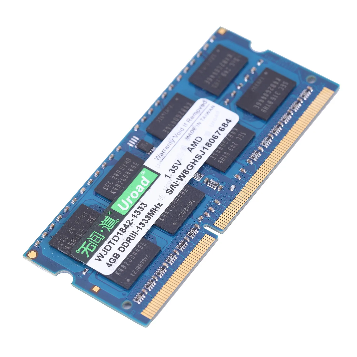 

Uroad DDR 3 Uroad DDR 3l Memory RAM 1600Mhz 1.35V For AMD Laptop PC Notebook