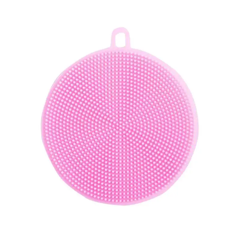 

Magic Silicone Dish Washing Round Brush Bowl Pot Pan Wash Cleaning Brushes Kitchen Tool Cleaner Sponges Scouring Insulation Pads