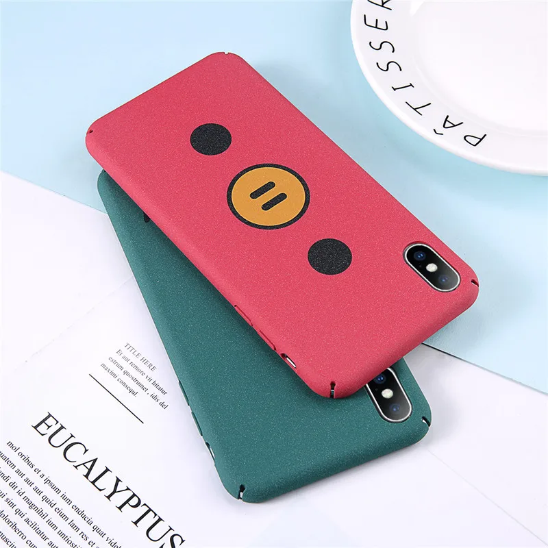 Lovebay Hard Cover For iPhone 6 6S 7 8 Plus X XR XS Max Pantone Cat Cute Cartoon English Letter Pig Human People Face Phone Case Lovebay Hard Cover For iPhone 6 6S 7 8 Plus X XR XS Max Pantone Cat Cute Cartoon English Letter Pig Human People Face Phone Case