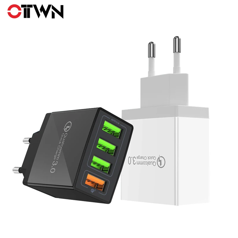 QC3.0 четыре usb порта 5.1A быстрое зарядное устройство 4 для телефонов настольное