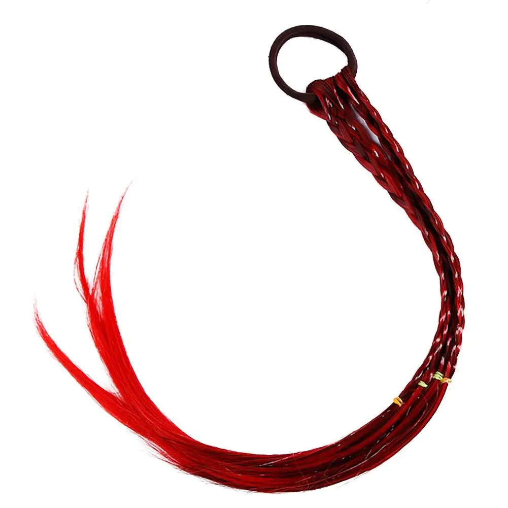1piece Girls Elastic Wigs Braid Hair Accessories Horsetail Colorful Gradient Braid Beauty Hair Bands Headwear Hair Ring 1piece Girls Elastic Wigs Braid Hair Accessories Horsetail Colorful Gradient Braid Beauty Hair Bands Headwear Hair Ring