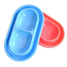 LumiParty Pet Двойная чаша анти-всплеск кормушка для воды кормушка Кормление миски для собак щенков кошек домашних животных-25