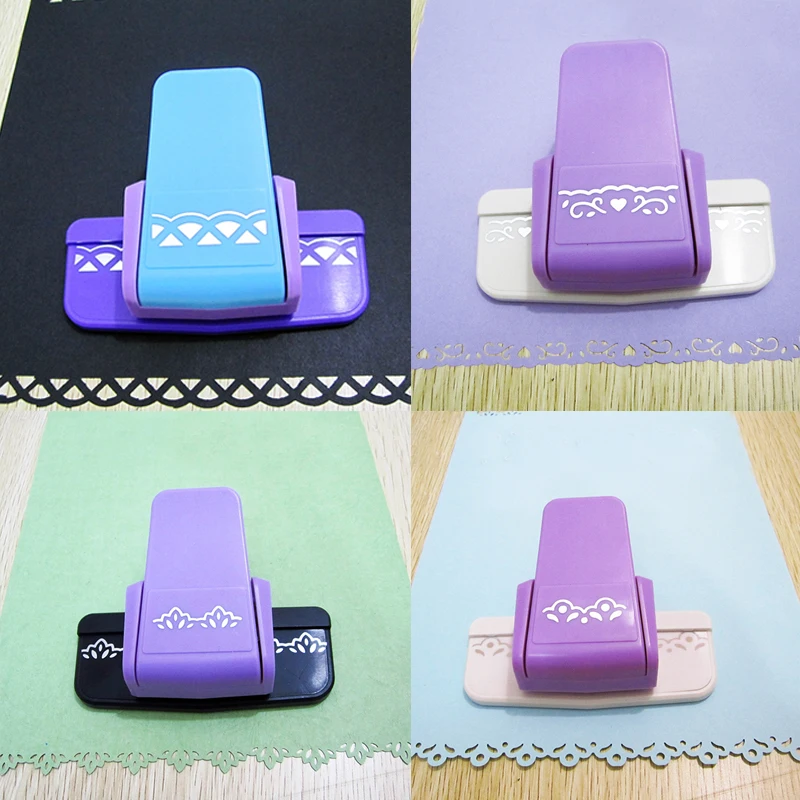 

DIY Paper Cutter Border Hole Punch Craft Scrapbooking Kids Handmade Edge Puncher Scrapbook Shaper Large Embossing Device