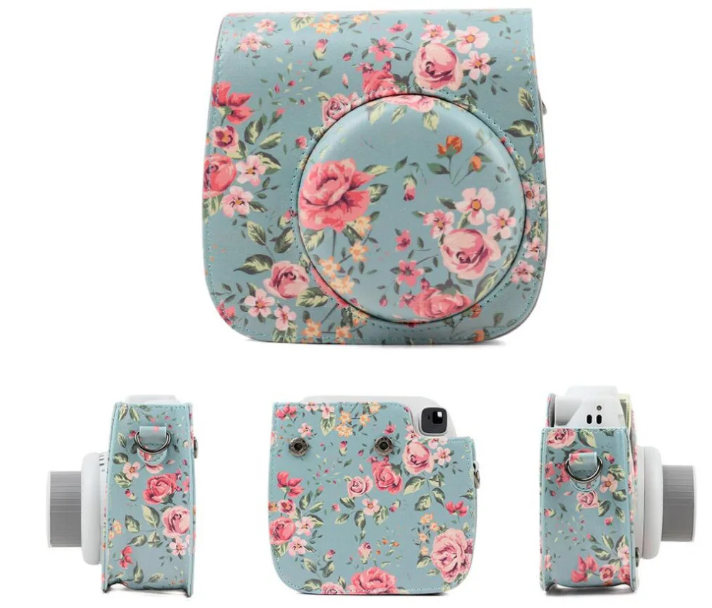 Защитный чехол для камеры CAIUL Fujifilm Instax Mini 8 9 из искусственной кожи с 96 карманами 3