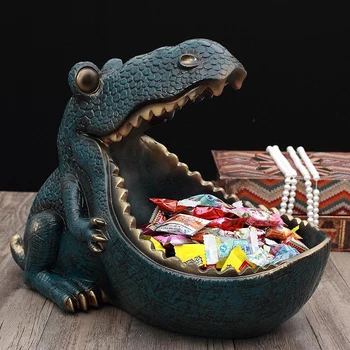 

Retro Creative Dinosaur Personality Decoration Home Decoration Candy Dish Living Room Shoe Cabinet Decoration Key Storage Box