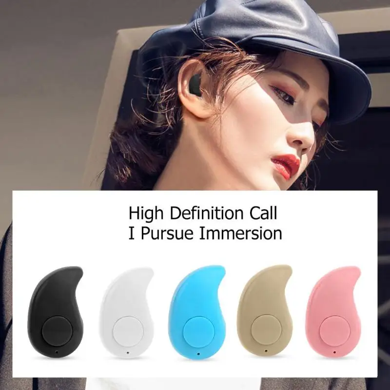 

for iOS Android Single Mini Wireless Bluetooth Earphones In-Ear Sports Handsfree Stereo Earbuds with Mic S530