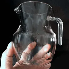 Behogar 500 мл прозрачный ПК Пластиковый Винный пивной виски графин напиток вода сок чай Молочный Кувшин Бутылка с ручкой