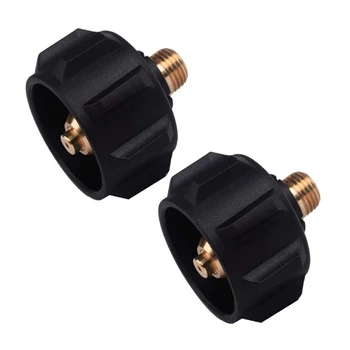 

Qcc1 1/4 Acme Nut Propane Fittings Regulator Valve Adapter With 1/4 inch Npt Male Pipe Thread 2 Pack