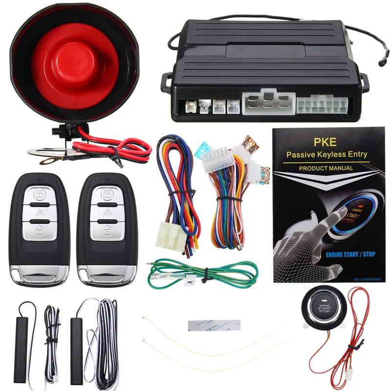 Kroak Hopping Code Pke Car Alarm System Keyless Entry Remote Start Push Button Start Stop Remote