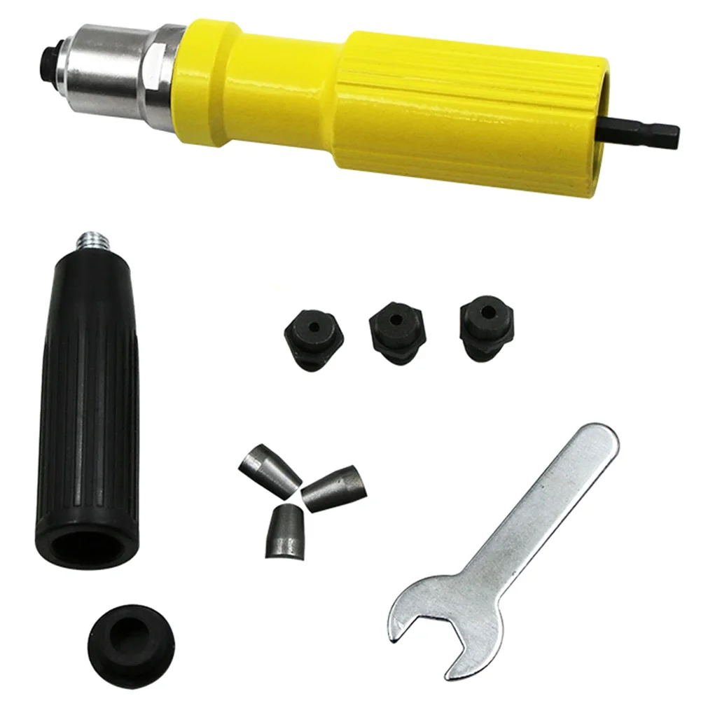 

Gun Riveting Electric Insert Adaptor Nut Rivet Tool Drill Cordless