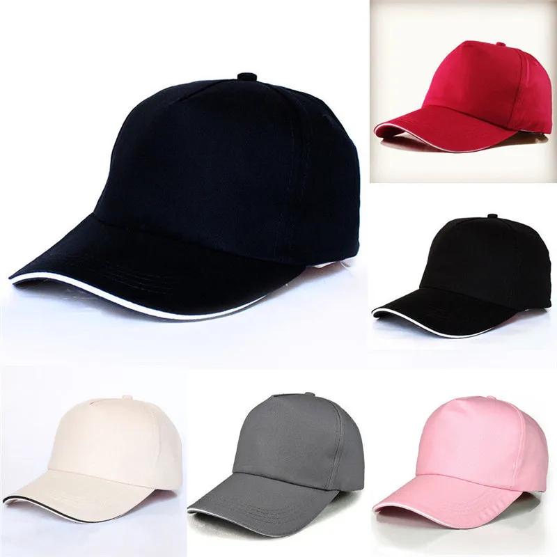 Unisex Men Caps Plain baseball cap Cotton Adjustable Size Sport cap For