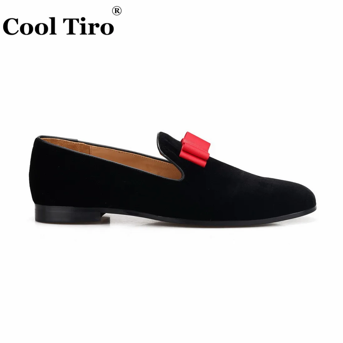 Cool Tiro/черные бархатные лоферы Мужские мокасины Шлепанцы для курения Модельные