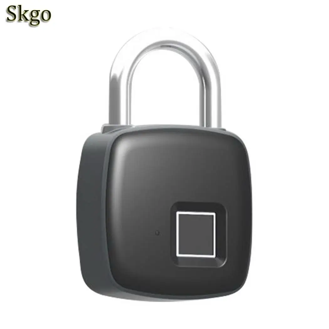 

Portable Waterproof Anti-theft Fingerprint Lock Smart Fingerprint IP65 and dustproof design. Manual Padlock