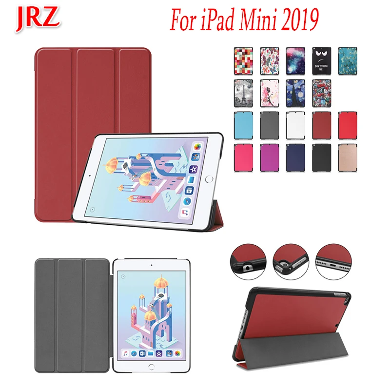 Для iPad Mini 5 2019 7,9 дюймов защитный чехол кожаный чехол Tri-fold умный флип-чехол для iPad Mini 4 планшет оболочка