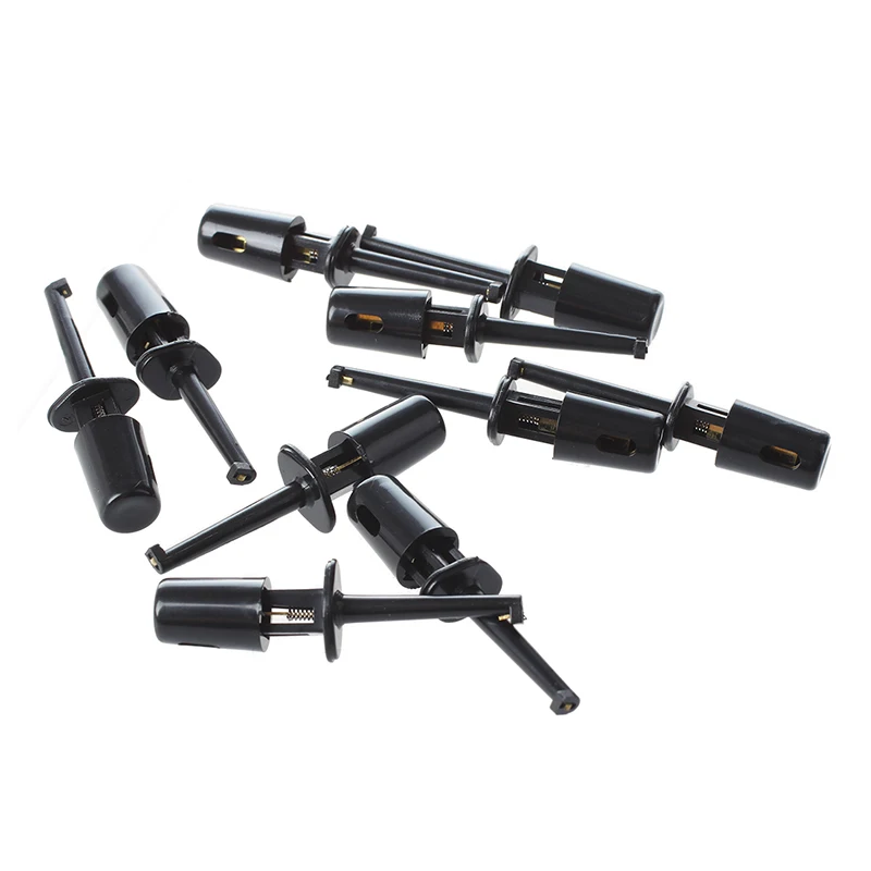 

SODIAL(R) Black Electrical Probe Testing Lead Wire Hook Kit 10 Pcs