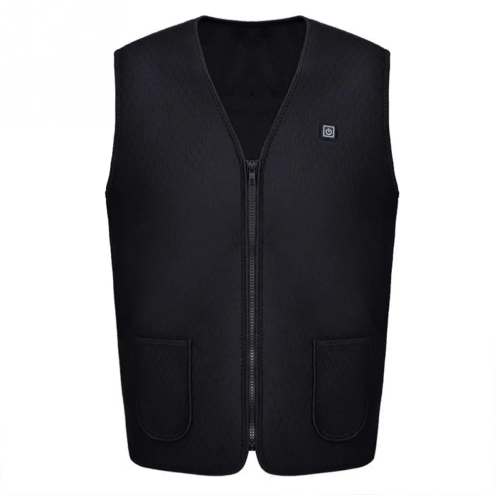 

Men Charging Heated Vest Outdoor Sleeveless Vest Winter Heater Jacket For Hiking Climbing Thermal Clothes include battery
