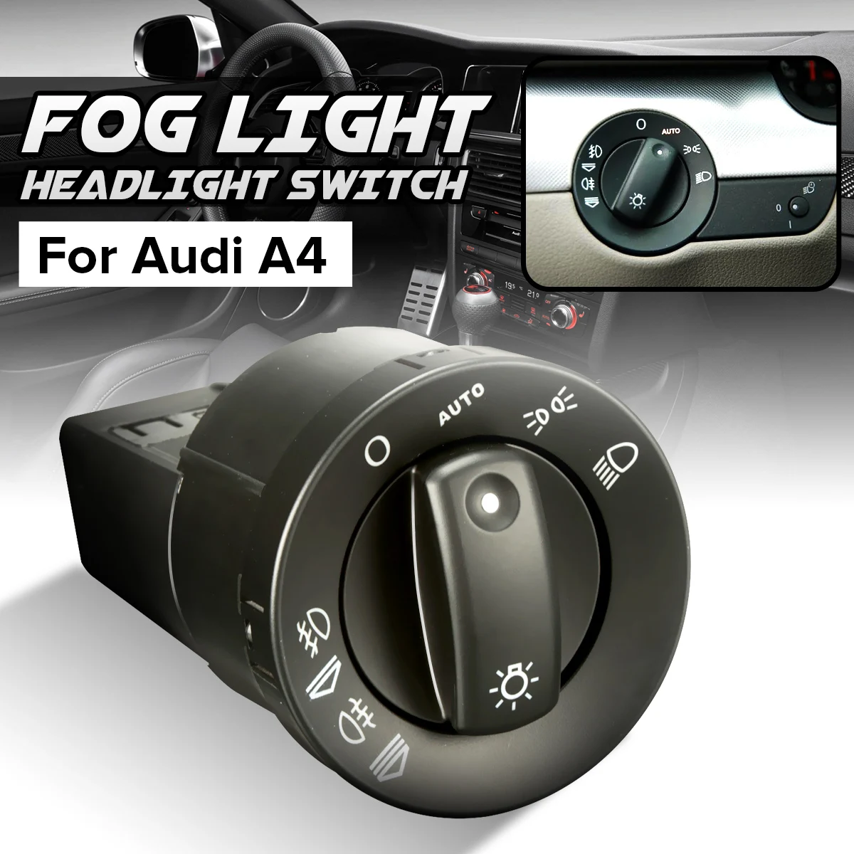 New Front Rear Fog Light Headlight Switch For Audi A4 8E B6 B7 8E0941531B AUTO Switches Replacement Parts New Front Rear Fog Light Headlight Switch For Audi A4 8E B6 B7 8E0941531B AUTO Switches Replacement Parts