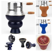 Керамическая чаша для кальяна с металлическим держателем угля табачная чаша Кальян Аксессуары для кальяна Narguiles Sheesha Narguile Chicha