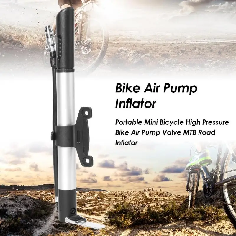 

Portable Mini Bicycle High Pressure Bike Air Pump Aluminium Alloy Cycling MTB Road Inflator MTB Road Bike Cycling Pump