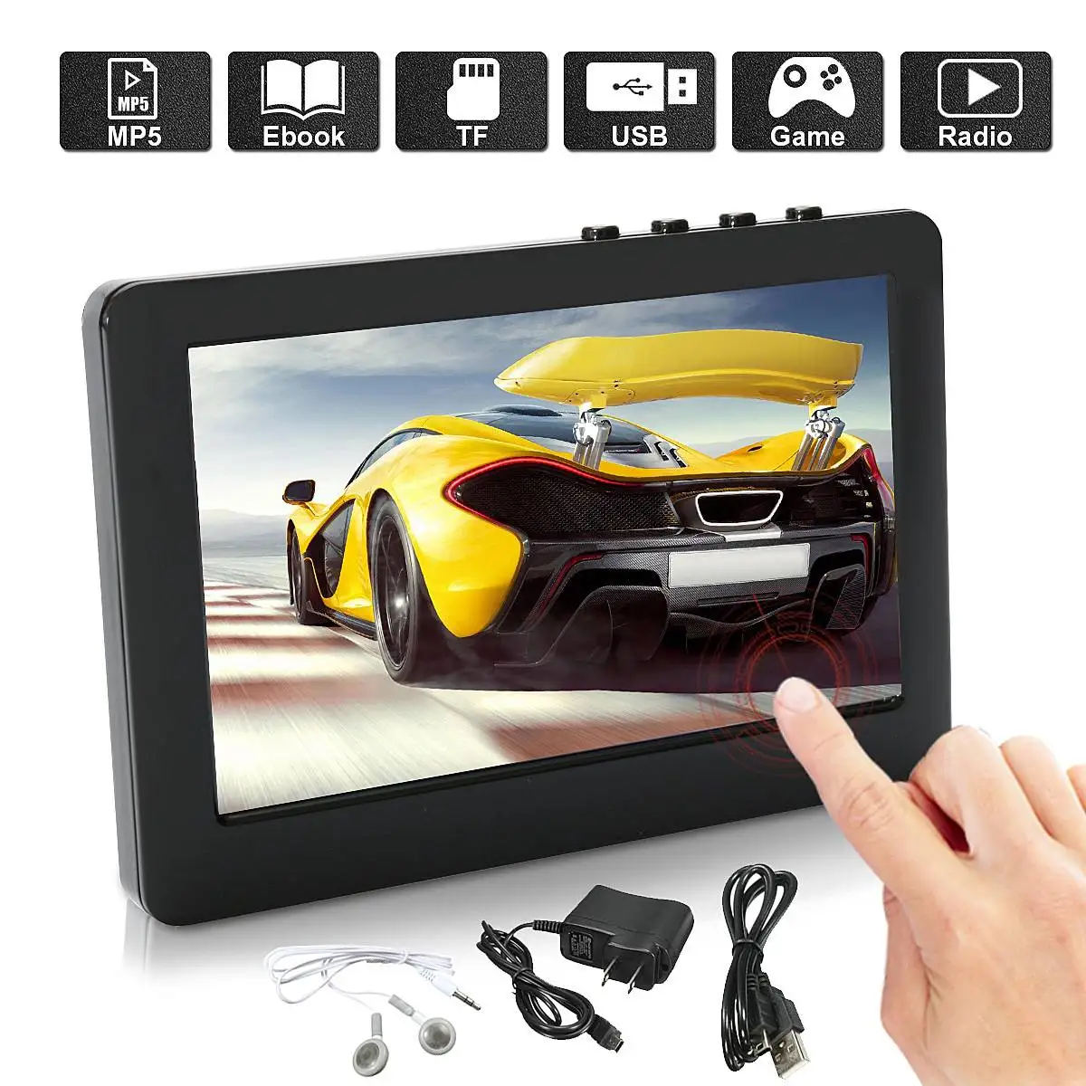 

KROAK 8GB 4.3 Inch Screen Car MP3 MP4 MP5 Player Digital Video Media FM Radio TV OUT Support TF Card Max 32G