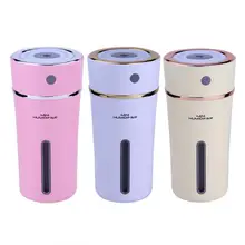 Светодиодный портативный мини USB Cup увлажнитель воздуха DC 3,7 V ночник очиститель воздуха