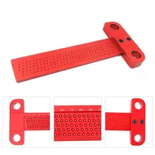 Алюминиевый прецизионный деревообрабатывающий т 160 мм Плотницкий маркировочный рулевой измерительный инструмент перекрестная линейка, измерительный инструмент