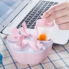 6 шт. форма для изготовления мороженого Производитель кубиков льда многоразовые PP безопасно для здоровья леденец плесень набор с лотком мороженое вечерние Формочки Для Мороженного «фруктовый лед»