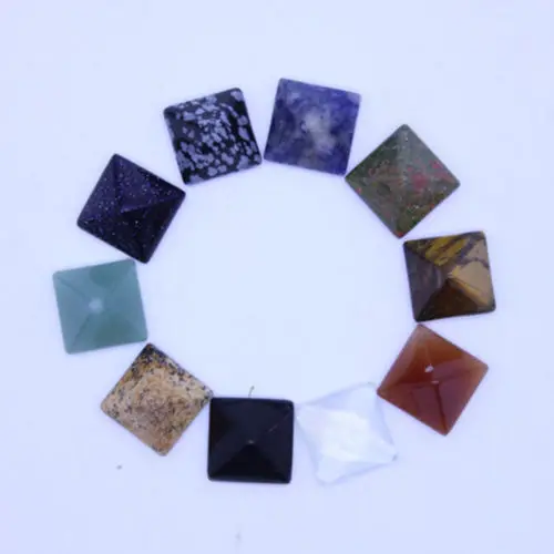 2019 новый набор из 10 камней в виде пирамиды чакры кристалл лечебный wicca