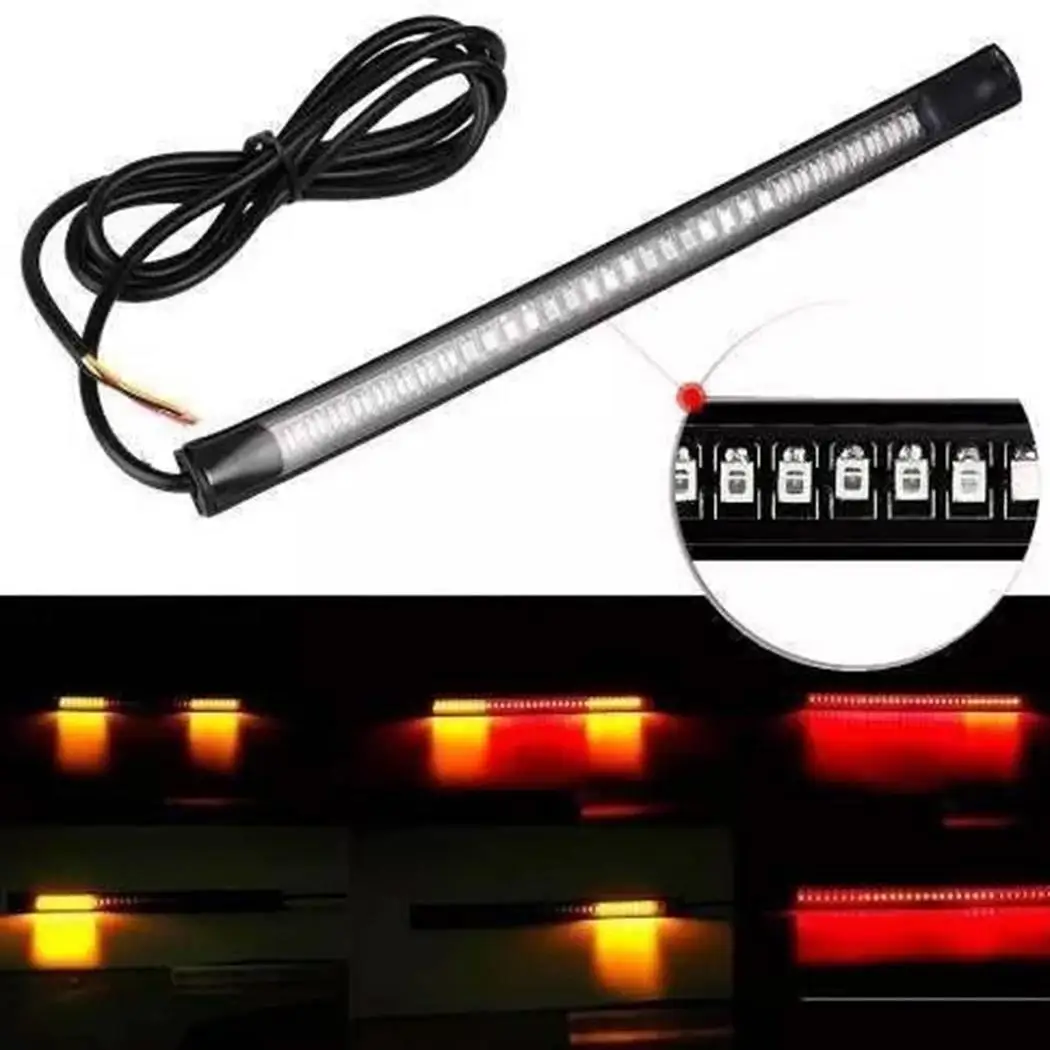 Светодиодный тормозной светильник для мотоцикла 48SMD IP68 3528SMD и 3014SMD светодиодный